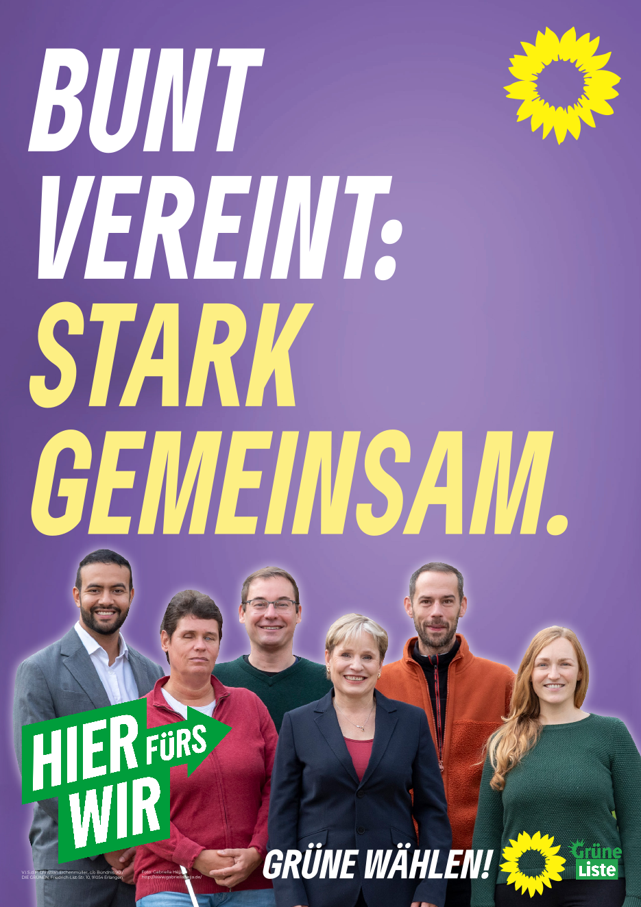 Wahlplakat Bund